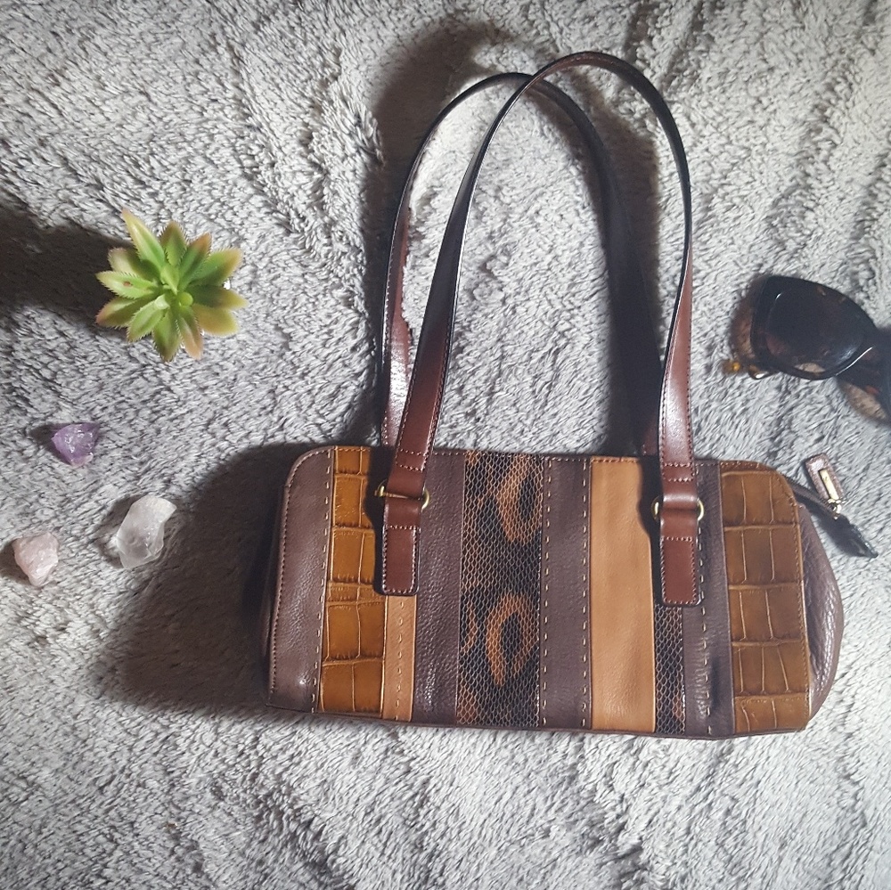 Fossil Patchwork Handbag - image 2